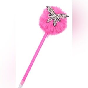 Blingy Butterfly PomPom Pens